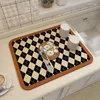 Carpets Kitchen Dish Drying Mat Absorbent Drain Pad Rugs Coffee Drainer Bar Cup Bottle Placemat Tableware Tapis Cuisine