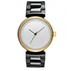 Montres-bracelets CL049G Golden Steel Men Watch Logo personnalisé Private Lable