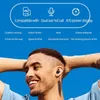 TWS A6S Bluetooth hörlurar hörlurar trådlösa öronsnäckor Bluetooth 5.0 Vattentät Bluetooth -headset med MIC för alla iPhone Android Smart Phone