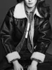 Damen Leder Kunstleder LY VAREY LIN Winter Faux Lammfell Leder Kurze Jacke Frauen High Street Revers Reißverschluss Pu Mantel mit Gürtel Dicke Warme Oberbekleidung 231101