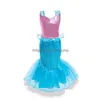 Cosplay Enfants Filles Robe De Sirène Fantaisie Cosplay Costumes Petite Fille Princesse Sling Enfants Festival Fête D'anniversaire Halloween Vêtements Dh3Ta