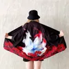 Ubranie etniczne Kimono Kobiety japońskie haori yukata samuraj letnie plażowe kardigan koszulka bluzka cosplay 230331