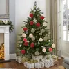 Decorações de Natal 12 Pcs Enfeites de Bolas de Natal 8 cm Árvore de Natal Decoração de Bola Pendurada para 2024 Navidad Ano Festa de Casamento DIY Decoração Suprimentos 231101