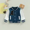 JACKETS KIDS Baseball Vestes pour garçons Girls Baby Sweetwear Lettre de lettres Modèle à manches longues Matefre Front Spring Farm Children Children 231031