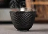 カップソーサー4 PCS鋳鉄ティーカップセット日本茶カップ70mlドリンクウェア中国の手作りコーヒーサービスツール速い