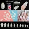 500 Pieces Of Ballerina Stiletto Coffin Rounded Square False Nail Tips Manicure Fake Nail Tips Long False Nails Short Nail Tips Nail ArtFalse Nails Nail Art Tools