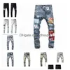 20SS Jeans para hombre Diseñador Murió Ripped Biker Slim Fit Motocicleta Denim para hombres S Moda Jean Mans Pantalones Pour Hommes 2022 High Drop Deli DHQGS