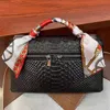Evening Bags 100 Genuine Leather Handbags For Women Unique Snake Pattern Luxury Brand Designer Hobo Grey Tote Purse 231101