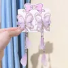 Acessórios de cabelo Vintage Par Clip High End Walking Edge Streamer Fringe Flower Bow Pearl