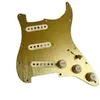 Upgrade SSS Prewired Pickguard Yellow Seymour Duncan SSL1 Pickups CTS Brass Welding Harness