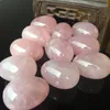 Objets décoratifs Figurines Oeufs de jade percés Oeuf de Yoni en quartz rose naturel pour exercice de Kegel Sphère de cristal Vaginal Ben Wa Ball Massage