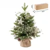 Christmas Decorations Christmas Decorations Mini Artificial Tree Table Decoration Ornament Music Box Decorative Xmas Home Party Drop D Dhagt