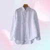 Women039s Bluses Shirts Toteme Cotton 100 Shirt Women 2022 Summer Longsleved White Loose Version of the Silhouette A HUND56294848173869