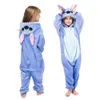 Pyjama's voor kinderen winterstich pyjama kinderen panda dinosaurus nachtkleding eenhoorn kigurumi rompertjes voor jongens meisjes deken slaper baby kostuum 231031
