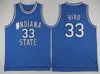 Springs Valley High School Larry Bird Jerseys 33 7 College Basketball Indiana State Sycamores American 1992 Dream Team One Black Navy White University NCAA