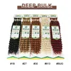 Bulks Wholesale Deep Wave Braiding Hair Bulk No Weft Deep Twist Synthetic Fiber Bulk Hair For Boho Braids