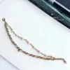 Popular fashion High version Double Pearl bracelet for lady Design Women Party Wedding Jewelry for Bride with BOX 221h