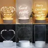 Night Lights Note Board Creative LED Night Light Lamp USB Message Board Holiday Light With Pen Gift for Children Girl Girly Decor P230331