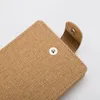 Portafogli Moda Mini Lino Portasoldi da uomo con fermasoldi per portamonete da uomo Portamonete sottile con cerniera 4 colori