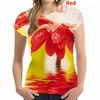 Męskie koszulki T-Słoneczne nadruk Słonecznik Krótki Smukły T-shirt o rozmiarach O Słonecznie