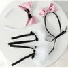 Ani Kawaii Meisje Student Leuke Kat Meid Uniform Kostuum Vrouwen Sexy Kwastje Katze Pamas Lingerie Outfit Cosplay Plooirok cosplay