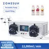 Zonesun ZS-YTPPR2 máquina de enchimento líquido 2 cabeças alta taxa de fluxo bomba peristáltica baixa cola viscosa linha de embalagem de óleo de salada