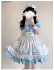 Anime kostymer 2023 svart söt lolita piga kommer flickor kvinnor härlig piga cosplay come animation visa japansk outfit klänning klädklock231101