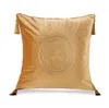 Luxury Pillow Case Designer Cushion Cover Velvet Fabric Crystal Avatar Pendant Tassel Mönster 9 Färger Storlek 50*50 cm för ny heminredning Ny anländer
