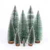 Décorations de Noël Décorations de Noël 40 cm Arbres artificiels Pin de neige Bureau décoratif Mini ornement Navidad Noël année Dr Dhjvl