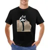 Herren-Poloshirts, schwarz-weißes Lemur-Portrait-T-Shirt, leere T-Shirts, Anime-Sommer-Tops für Männer