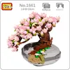 Blocks LOZ Eternal Flower Pink Sakura Kirschbaum Topfpflanze 3D Modell DIY Mini Bricks Bauspielzeug für Kinder Geschenk Build Moc 230331