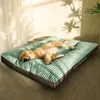 kennels pens Dog Bed Washable Kennel four seasons Pet Large Sofa Plus Corduroy Thick Deep Sleep Cushion Puppy Mat for Small To Large Dogs 231101