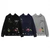 갤러리 Dept de la Splash Hand Drawn Letter 인쇄 남성 여성 로고 두께 후드 Hoody Pullover Sweatshirt Long Sleeve Jumper Tops Streetwear 2367 Fig.