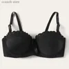 Bras Girls' Bra Embroidered Butterfly with Steel Rings Underwear Anti slip Fashion Women's Sexy Large Chest Show Small Bra T231101