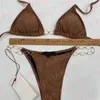 Vrouwen sexy bikinis letter ketting string zwemkleding zomer strand vakantie zwemmen zwempak