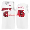 NCAA College Basketball 35 Darrell Griffith Jersey 31 Wes Unseld 3 Peyton Siva 24 Jae'lyn Withers 22 Deng Adel Donovan Mitchell 45 Szwy czerwony biały czarny