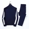 1 Herrspårsdräkter Designer Mens Tracksuit Luxury Men Sweatsuits Långärmad klassisk modeficka som kör casual man kläder kläder byxor jacka två bit zp16