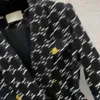 Giacca di marca da donna giacca a vento trench autunno inverno abbigliamento firmato moda casual nuovo colletto manica lunga jacquard maglione 11