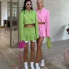 Two Piece Dress Summer Blazer Suit 2 Outfits For Women 2023 Women's Matching Sets Korean Fashion Sexy Coat A Line Mini Skirts