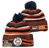 Chicago Beanie Beanies SOX LA NY North American Baseball Team Side Patch Winter Wool Sport Knit Hat Pom Skull Caps A13
