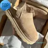 Designer Goldenstar Nero beige Pantofole zoccoli Boston Zoccoli Golden star Sandalo da spiaggia Ciabatte incrociate Donna Uomo Tazz Tasman Autunno Semi di senape Castagna Inverno SummerGk