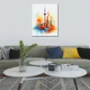 Världsberömd Building the Oriental Pearl Tower China Modern Colorful Art Canvas Print Bilden Poster för vardagsrum Väggdekor