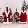 Kerstversiering Kerstversiering Wijnfles Er Vrolijk Decor Vakantie Kerstman Champagne Voor Thuis Drop Delivery Dhbij