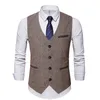 Herenvesten retro patchwork imitatie lederen vest heren jassen met één borsten casual voor mannen pakken zakelijk slank fit kostuum gilet homme 230331