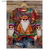 Herren-Kapuzenpullover, Sweatshirts, neue Weihnachten, Damen-T-Shirts, Weihnachts-Elch-Grafik-Bekleidung, O-Ausschnitt-Pullover, übergroße, langärmlige Oberteile, Damen-Herbstkleidung L231101