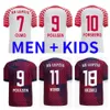 QQQ8 23 24 Nkunku Sia Soccer Jerseys Wenner Rbl Poulsen Forsberg 2023 2024 Bundesliga Sabitzer Adams Olmo Camisetas de Football Shirt Men