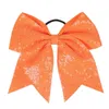 Haaraccessoires Glanzende strik Knoop Cirkel Mode Bogen Cheerleading Team Hoofdband Effen kleur Elastisch lint Student