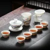 Teegeschirr-Sets, Vintage-Zeremonie-Tee-Set, Kungfu-Geschenk, 6 Personen, chinesische Tasse, Teekanne, Infuser, Dienstleistungen, Kaffeetasse, Tazas de Te