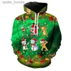 Herren Hoodies Sweatshirts 2023 Unisex Ugly Christmas Sweater 3D-gedruckter lustiger Weihnachtspullover Hoodie Sweatshirt Herbst und Winter Plus Size Kleidung L231101