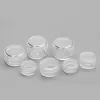 high-end Gram Jars Cosmetic Sample Empty Container, 5ML Plastic, Round Pot, Screw Cap Lid, Small Tiny 5G Bottle, for Make Up, Eye Shadow, Nails, Powder, Paint, Jewelry